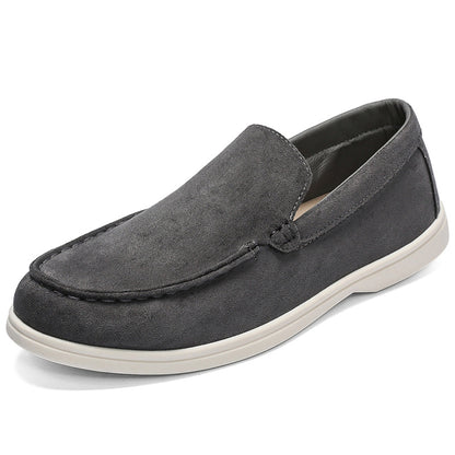 Cross-Border Popular Slip-On Suede Loafers Slip-On Slip-Ons Casual Fashion Beanie Shoes for Men Dropshipping