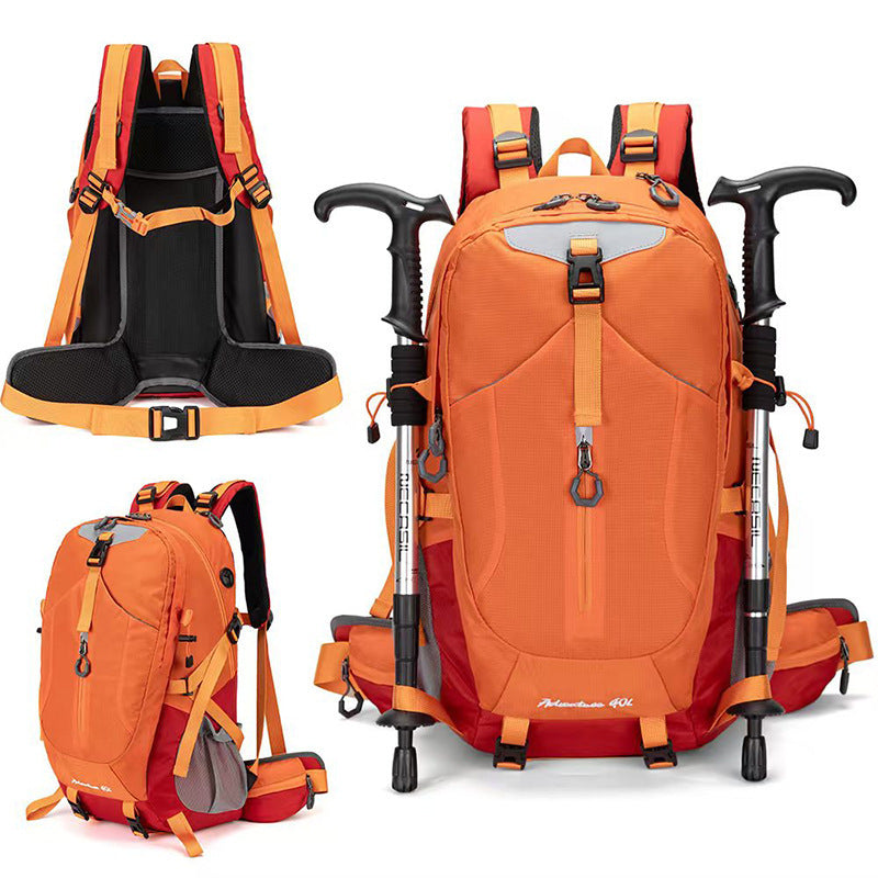 Cross-Border Outdoor Mountaineering Bag 40L Large Capacity Backpack for Men and Women New Hiking Backpack Cycling Bag