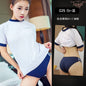 Whispers under the Moon Cos Japanese Style Sexy Swimsuit Blue and White Gymnastics Sportswear Sexy Sexy Sailor Suit Performance Clothing