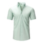 Cross-Border Lightweight Stretchy Plus-Size Men's Shirts, Wrinkle-Resistant Long-Sleeve Shirts, Amazon Cardigan Long-Sleeve Shirts for Men