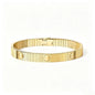 New Style Striped Screw Bracelet, Stainless Steel Plated with 18K Gold, Waterproof, Non-Fading, Titanium Steel High-End Luxury Bracelet