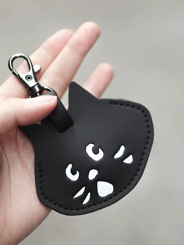 Cute Cat Key Case & Storage Bag – Creative Unisex Car Key Holder Pendant with Unique Design