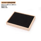 Simple solid wood small size hundred ring plate ring pair ring diamond ring silver ring ear studs storage display tray 48-bit plate
