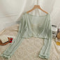 Mint Mambo Sunscreen Cardigan Women's Thin Small Shawl Summer Sling Skirt Outer Blouse Tulle Top