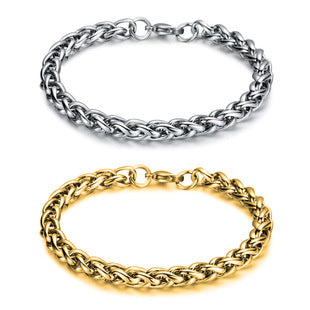 European and American cross-border stainless steel cross nail bracelet fashion all-match titanium steel bracelet men and women fashion bracelet wholesale
