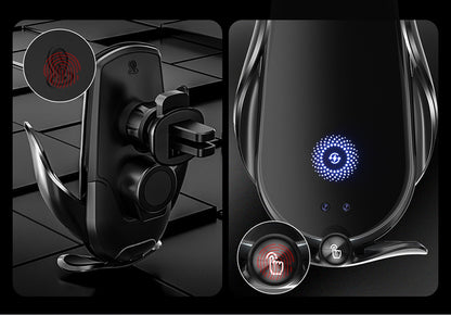 Magic clip M123 car wireless charger mobile phone bracket automatic induction electric clamping navigation bracket car bracket