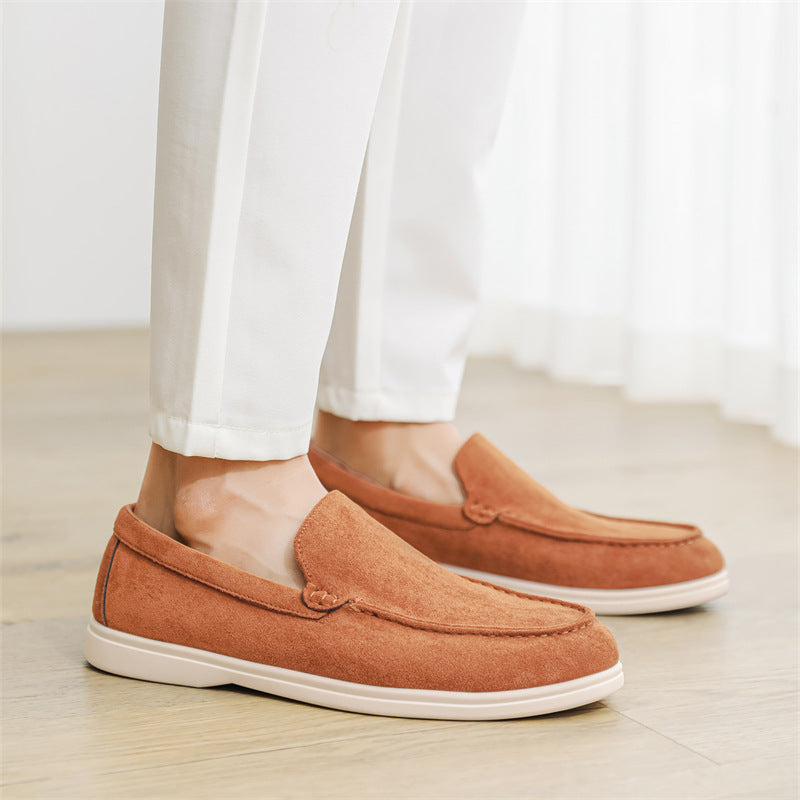 Men’s Suede Slip-On Loafers – Casual Lightweight Driving & Everyday Shoes