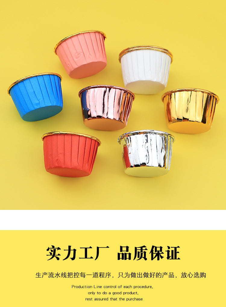 Large Maffin Cup Roll-up Cupcake Cups Golden Silver Cake Cups Maffin Baking Maffin Cup