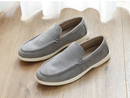 Cross-Border Popular Slip-On Suede Loafers Slip-On Slip-Ons Casual Fashion Beanie Shoes for Men Dropshipping