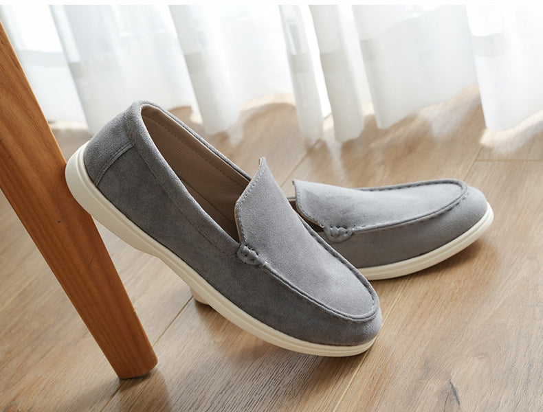 Cross-Border Popular Slip-On Suede Loafers Slip-On Slip-Ons Casual Fashion Beanie Shoes for Men Dropshipping