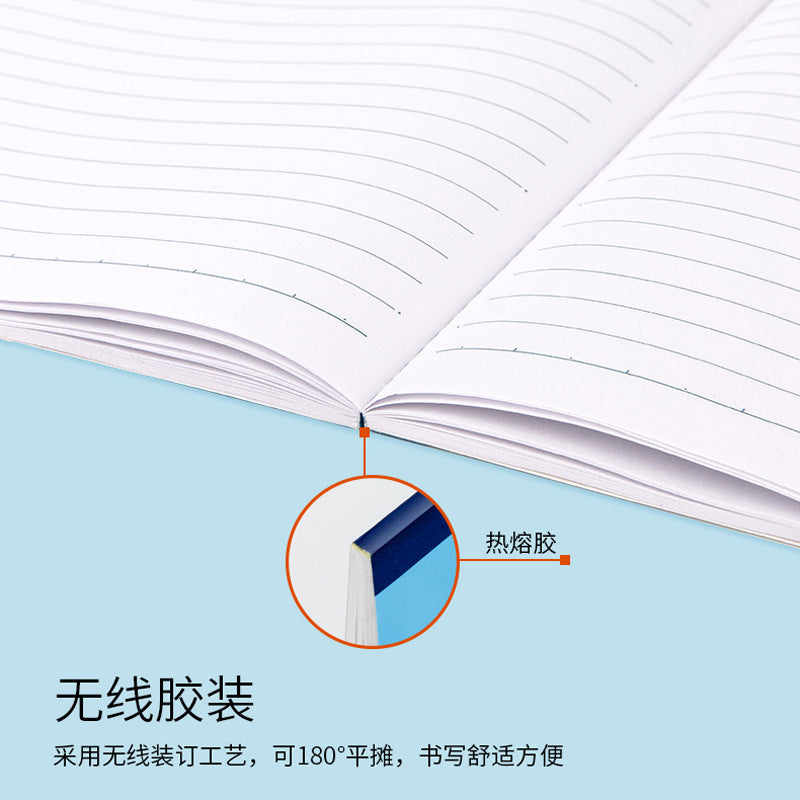 Deli Notebook B5 Large A4 Notepad Thickeneded Soft Copy A5 Simple Business Exercise Book Soft Surface Copy