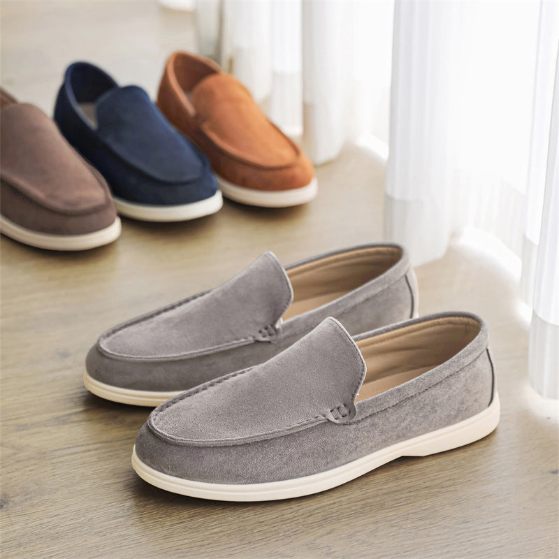 Men’s Suede Slip-On Loafers – Casual Lightweight Driving & Everyday Shoes