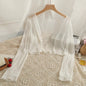 Mint Mambo Sunscreen Cardigan Women's Thin Small Shawl Summer Sling Skirt Outer Blouse Tulle Top