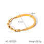 European and American Ins Style Internet Celebrity Jewelry U-Shaped Horseshoe Buckle Stainless Steel Necklace Women's Non-Fading Titanium Steel Bracelet Lock Earrings