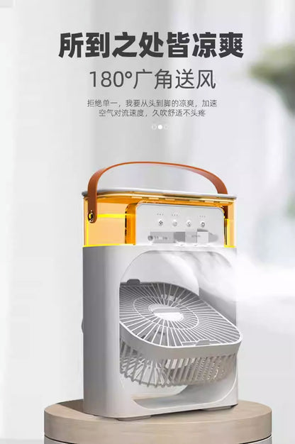 Five-hole spray refrigeration fan desktop electric fan student dormitory office desktop small fan professional generation