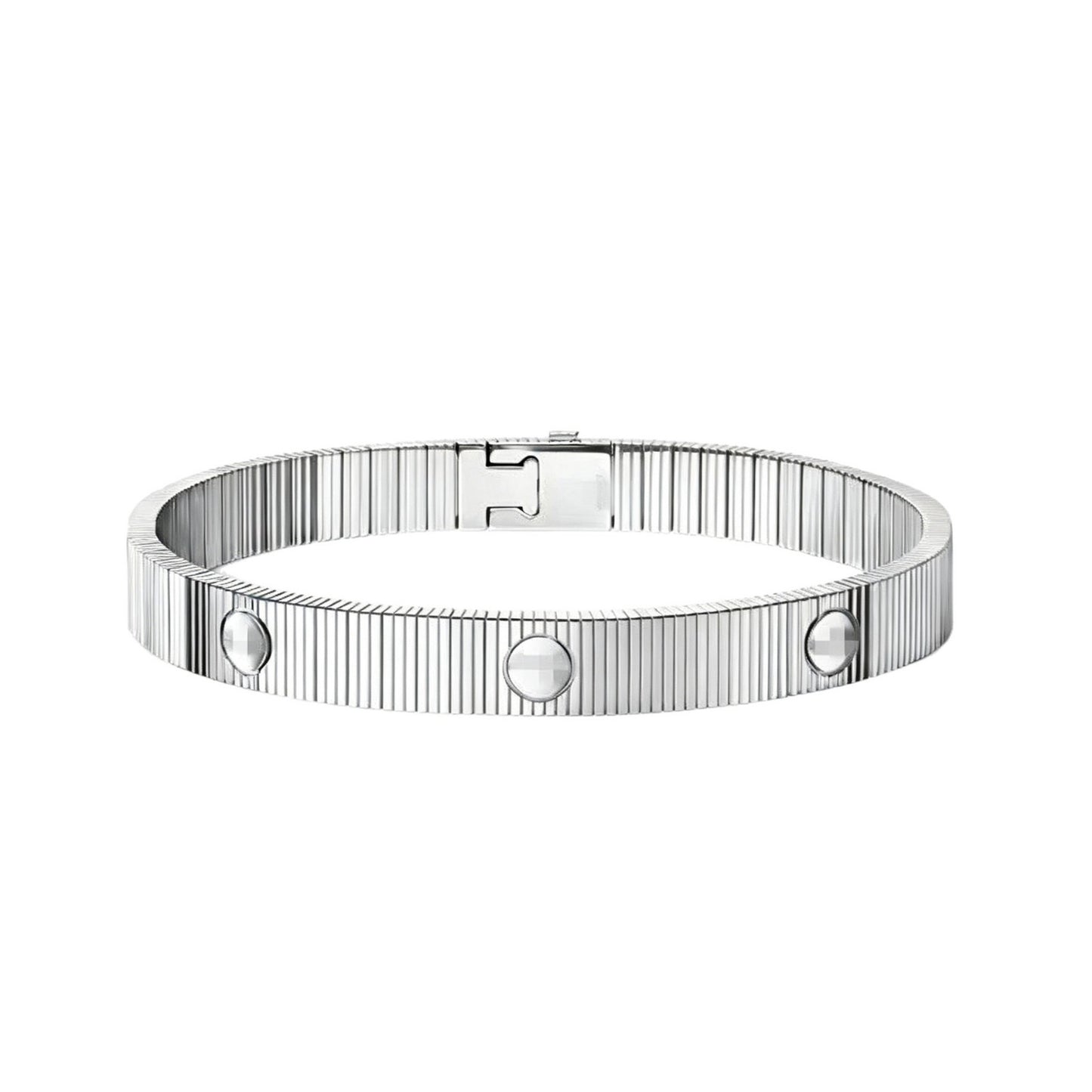 New Style Striped Screw Bracelet, Stainless Steel Plated with 18K Gold, Waterproof, Non-Fading, Titanium Steel High-End Luxury Bracelet