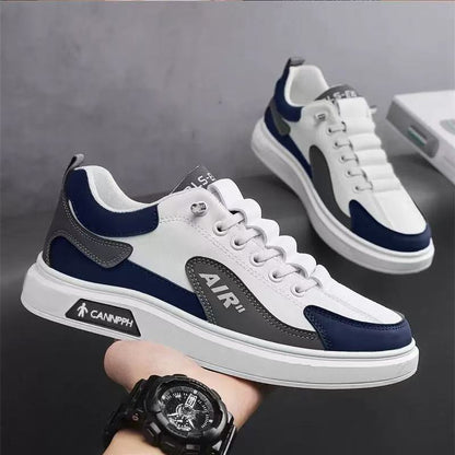 Men’s Breathable Leather Slip-On Shoes – Hollow-Out Perforated Summer Business Casual Loafers, Soft & Comfortable Low-Top Footwear