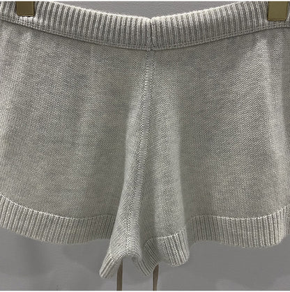 Men’s Dark Style Wool Knit Shorts – Black & Gray Casual Fashion Shorts, Comfortable Stylish Everyday Wear
