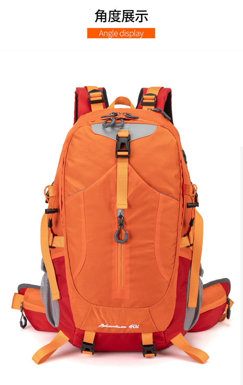Cross-Border Outdoor Mountaineering Bag 40L Large Capacity Backpack for Men and Women New Hiking Backpack Cycling Bag