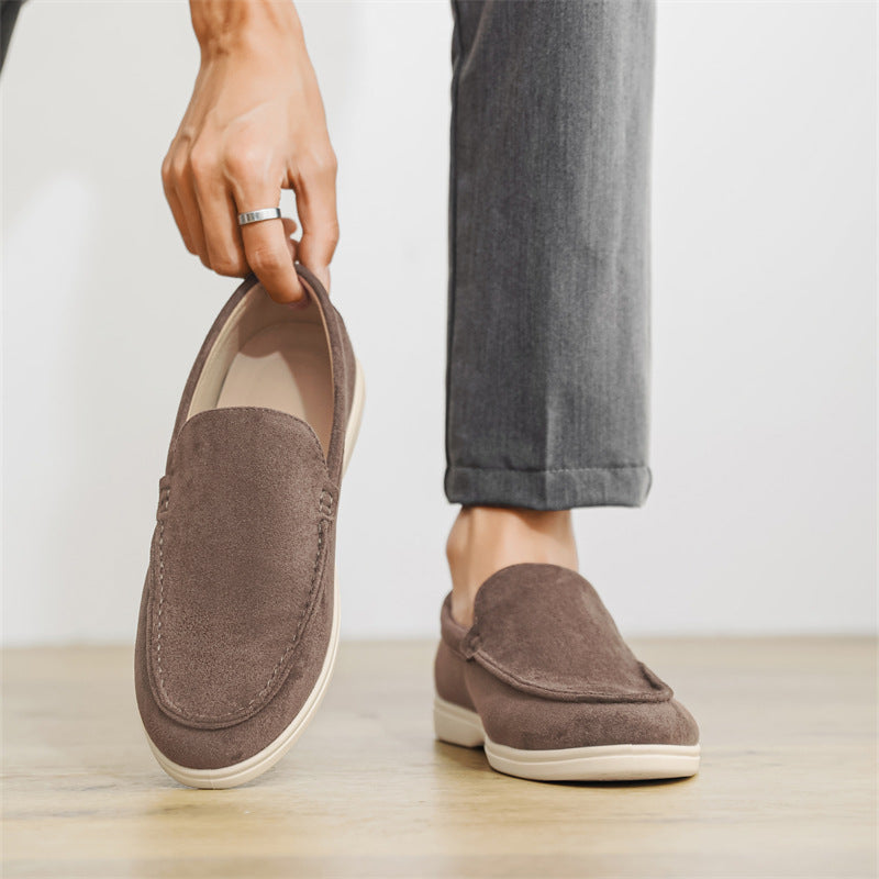 Men’s Suede Slip-On Loafers – Casual Lightweight Driving & Everyday Shoes