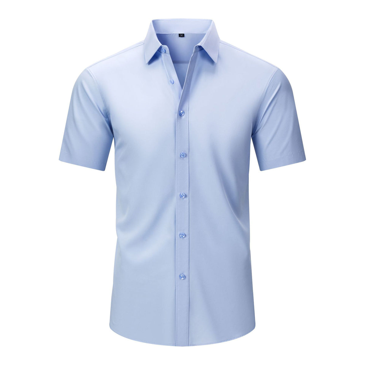 Cross-Border Four-Way Stretch Shirt Men's Shirt Wrinkle-Free and Anti-Wrinkle Amazon Export Thin Cardigan Long-Sleeved Shirt for Men