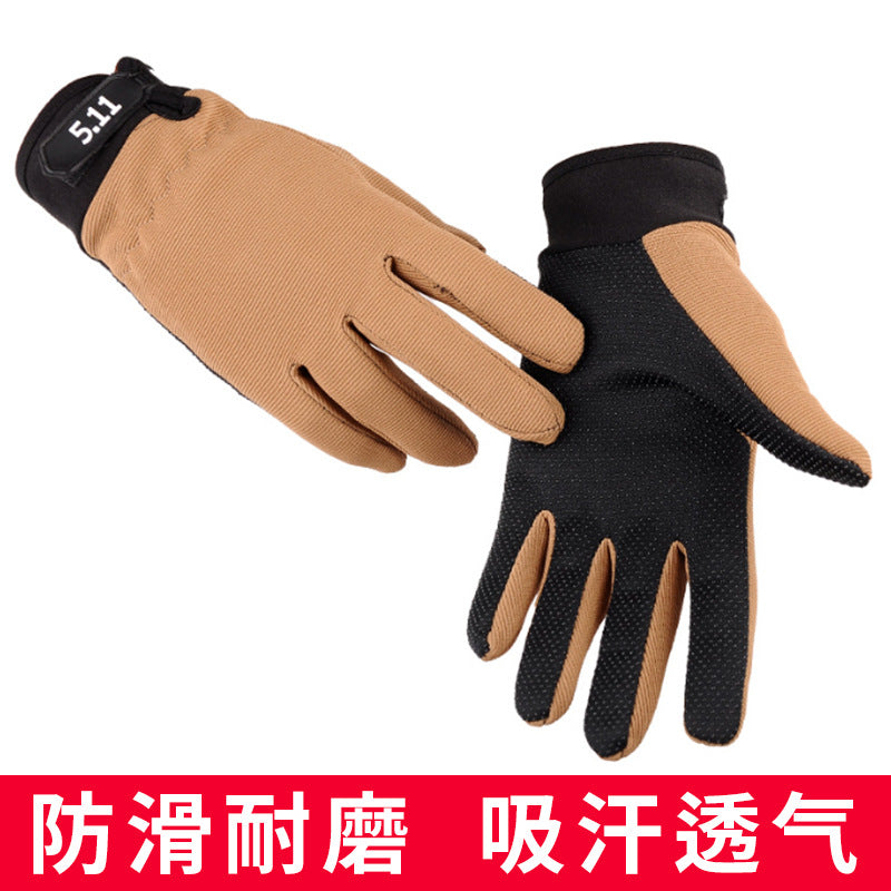 511 Men's and Women's Thin Gloves for Spring and Autumn, Long-Fingered and Half-Fingered, for Cycling, Sports, Fitness, Outdoor Mountaineering, Non-Slip, Cycling-Specific
