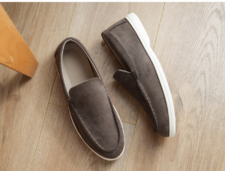 Cross-Border Popular Slip-On Suede Loafers Slip-On Slip-Ons Casual Fashion Beanie Shoes for Men Dropshipping