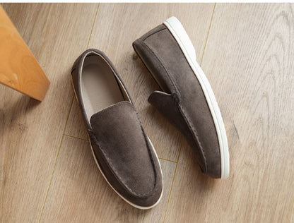 Cross-Border Popular Slip-On Suede Loafers Slip-On Slip-Ons Casual Fashion Beanie Shoes for Men Dropshipping