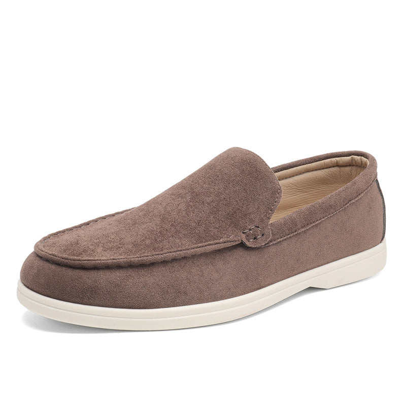 Cross-Border Popular Slip-On Suede Loafers Slip-On Slip-Ons Casual Fashion Beanie Shoes for Men Dropshipping