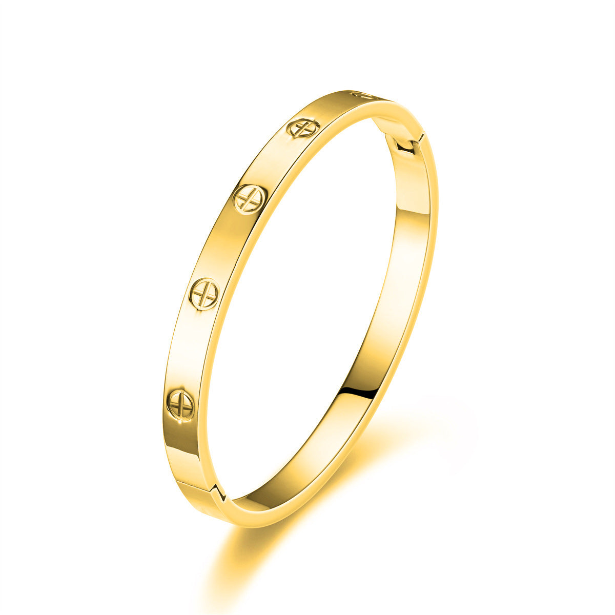 European and American cross-border stainless steel cross nail bracelet fashion all-match titanium steel bracelet men and women fashion bracelet wholesale