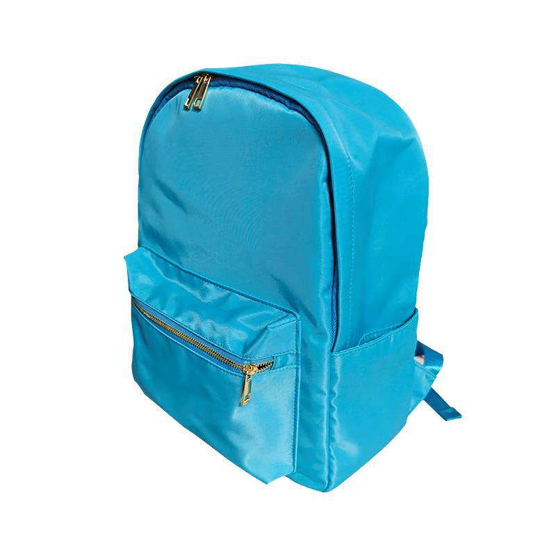 Cross-border Backpack Nylon Waterproof Rainbow Plaid Backpack Advanced Sense Niche Design Large Capacity Portable Backpack