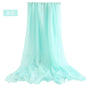 Candy Summer New Sun Protection Shawl Chiffon Imitation Silk Scarf Seaside Beach Towel Solid Color Silk Scarf Scarf Wholesale