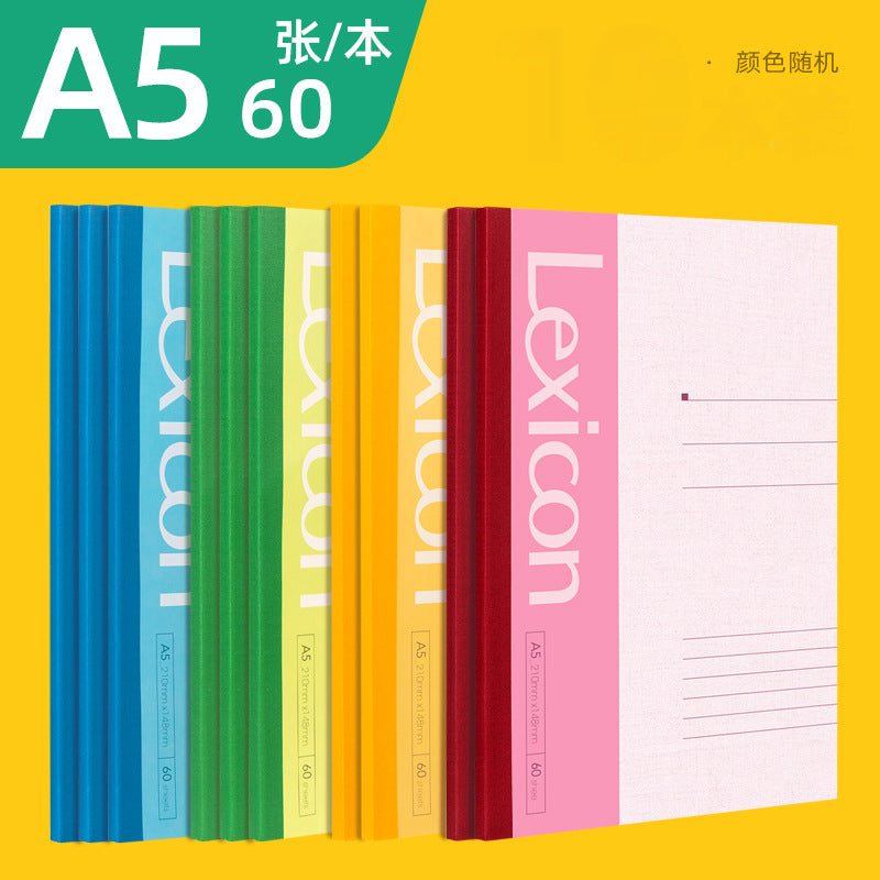 Deli Notebook B5 Large A4 Notepad Thickeneded Soft Copy A5 Simple Business Exercise Book Soft Surface Copy