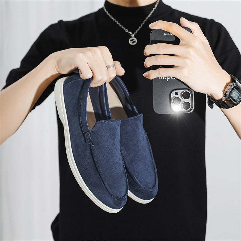 Men’s Suede Slip-On Loafers – Casual Lightweight Driving & Everyday Shoes