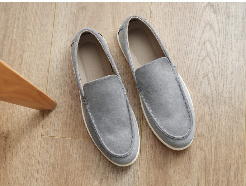 Cross-Border Popular Slip-On Suede Loafers Slip-On Slip-Ons Casual Fashion Beanie Shoes for Men Dropshipping