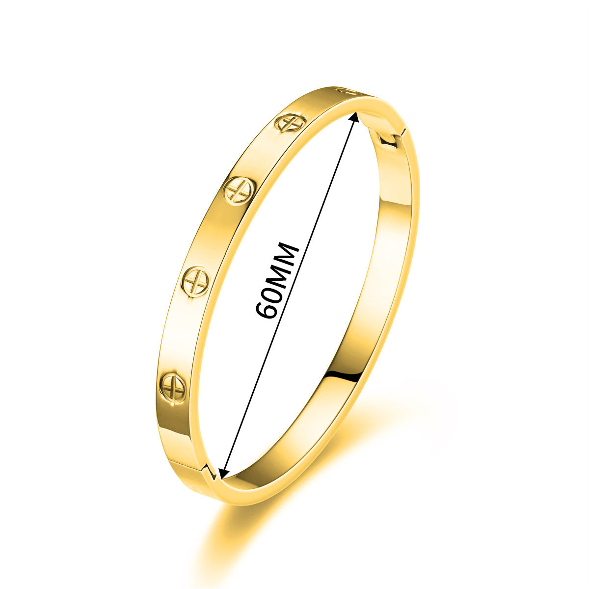 European and American cross-border stainless steel cross nail bracelet fashion all-match titanium steel bracelet men and women fashion bracelet wholesale