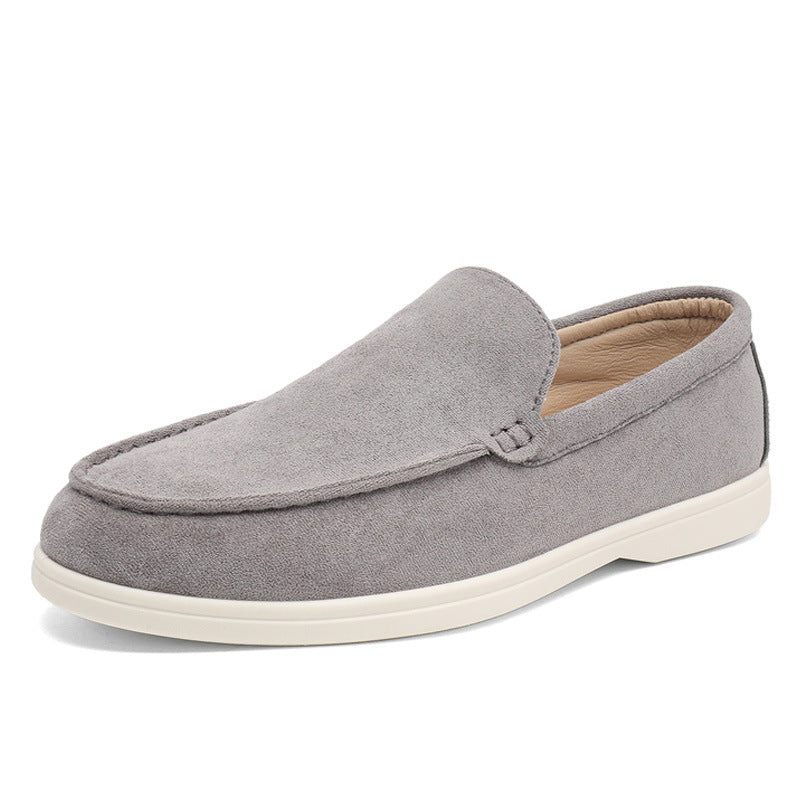 Cross-Border Popular Slip-On Suede Loafers Slip-On Slip-Ons Casual Fashion Beanie Shoes for Men Dropshipping