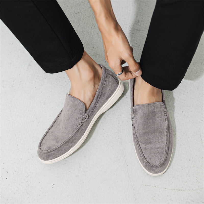 Men’s Suede Slip-On Loafers – Casual Lightweight Driving & Everyday Shoes