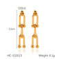 European and American Ins Style Internet Celebrity Jewelry U-Shaped Horseshoe Buckle Stainless Steel Necklace Women's Non-Fading Titanium Steel Bracelet Lock Earrings
