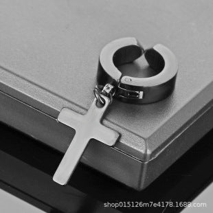 European and American cross-border stainless steel cross nail bracelet fashion all-match titanium steel bracelet men and women fashion bracelet wholesale