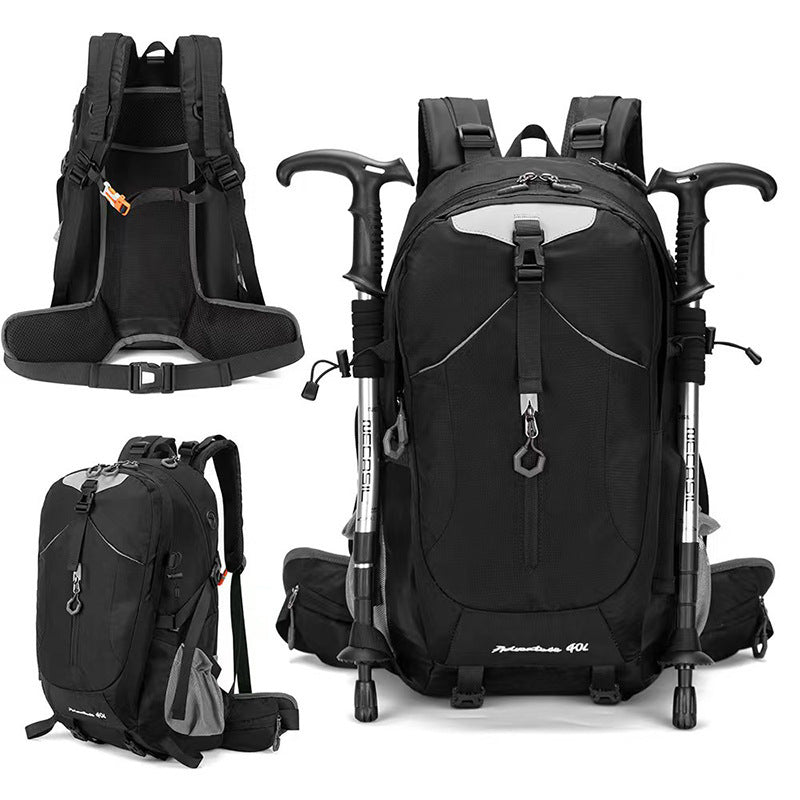 Cross-Border Outdoor Mountaineering Bag 40L Large Capacity Backpack for Men and Women New Hiking Backpack Cycling Bag