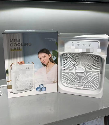 Five-hole spray refrigeration fan desktop electric fan student dormitory office desktop small fan professional generation