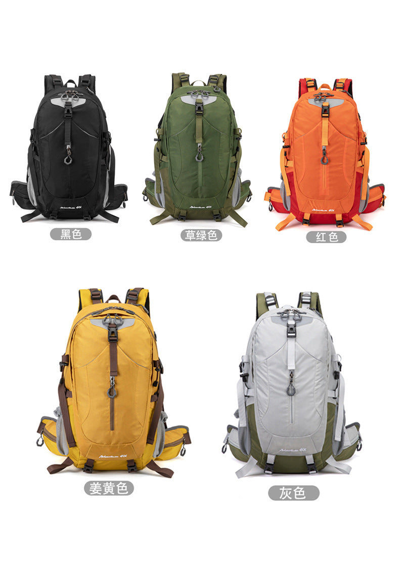 Cross-Border Outdoor Mountaineering Bag 40L Large Capacity Backpack for Men and Women New Hiking Backpack Cycling Bag