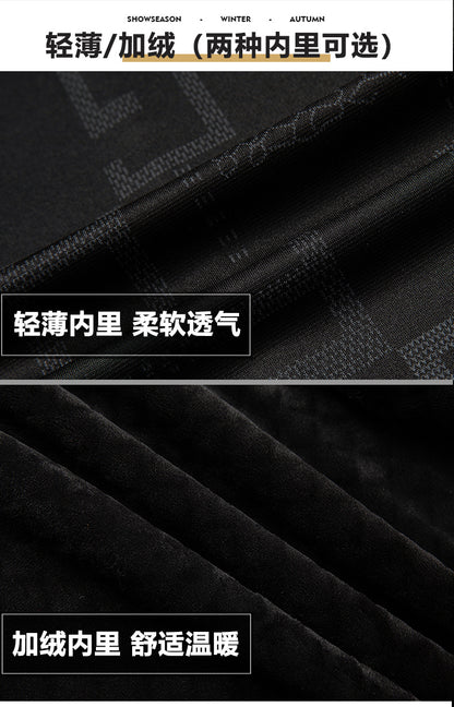 Innoobani | Popular Men's Stand Collar Ecological Leather Jacket High Quality Leather Jacket Men's Jacket | Thin and Thick Optional 2336