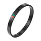 Cross-border stainless steel men's bracelet with red and green tape ring steel gold and black three color jewelry in stock wholesale