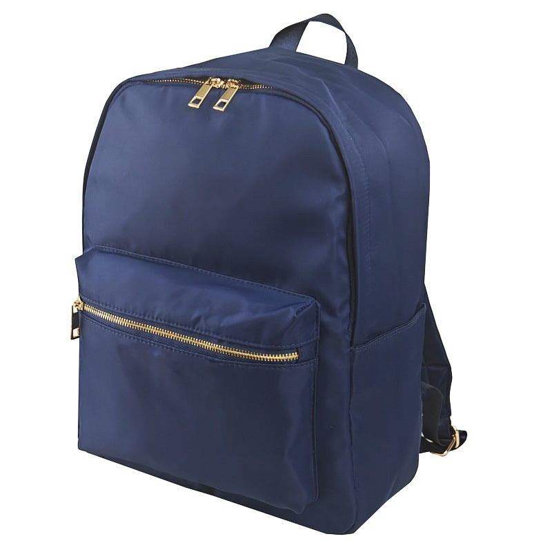 In stock waterproof backpack casual schoolbag large capacity high quality simple backpack school nylon storage bag