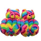 Cartoon Warm Teddy Bear Slippers Cute Little Bear Cotton Shoes Oversized Bear Indoor Home Shoes Winter Plush Wool Warm
