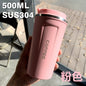 Summer Insulated Stainless Steel Water Cup, Thermos Cup, Coffee Cup, Double-Layer Car Cup, Smart Display Gift Cup, Customizable