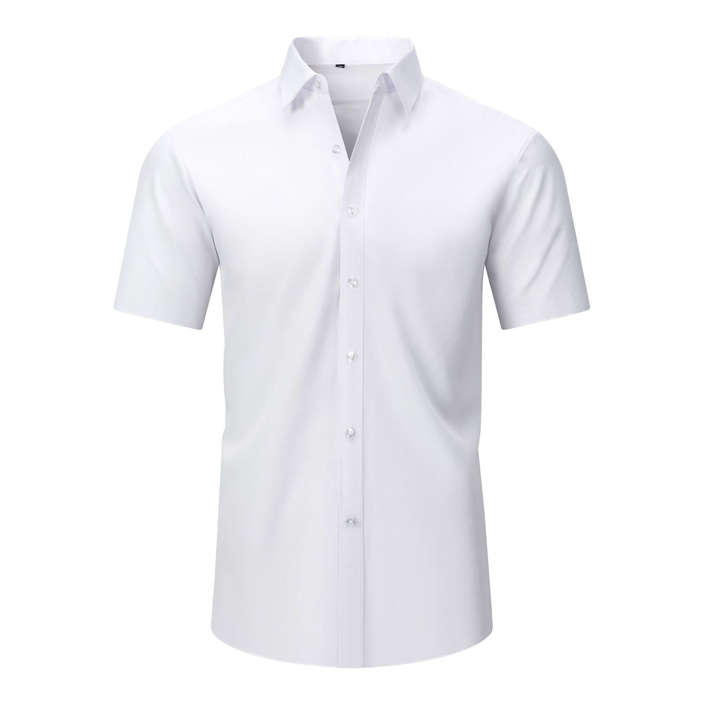 Cross-Border Four-Way Stretch Shirt Men's Shirt Wrinkle-Free and Anti-Wrinkle Amazon Export Thin Cardigan Long-Sleeved Shirt for Men