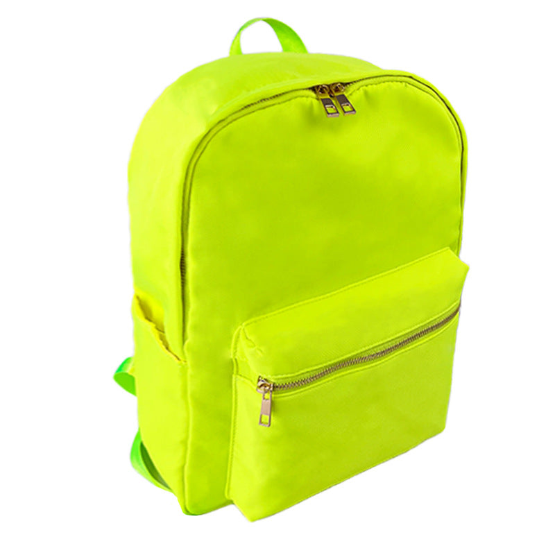 In stock waterproof backpack casual schoolbag large capacity high quality simple backpack school nylon storage bag